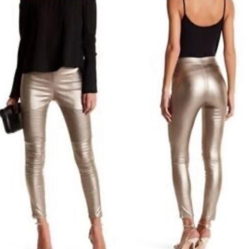 NWOT Ooberswank Metallic Leggings, S